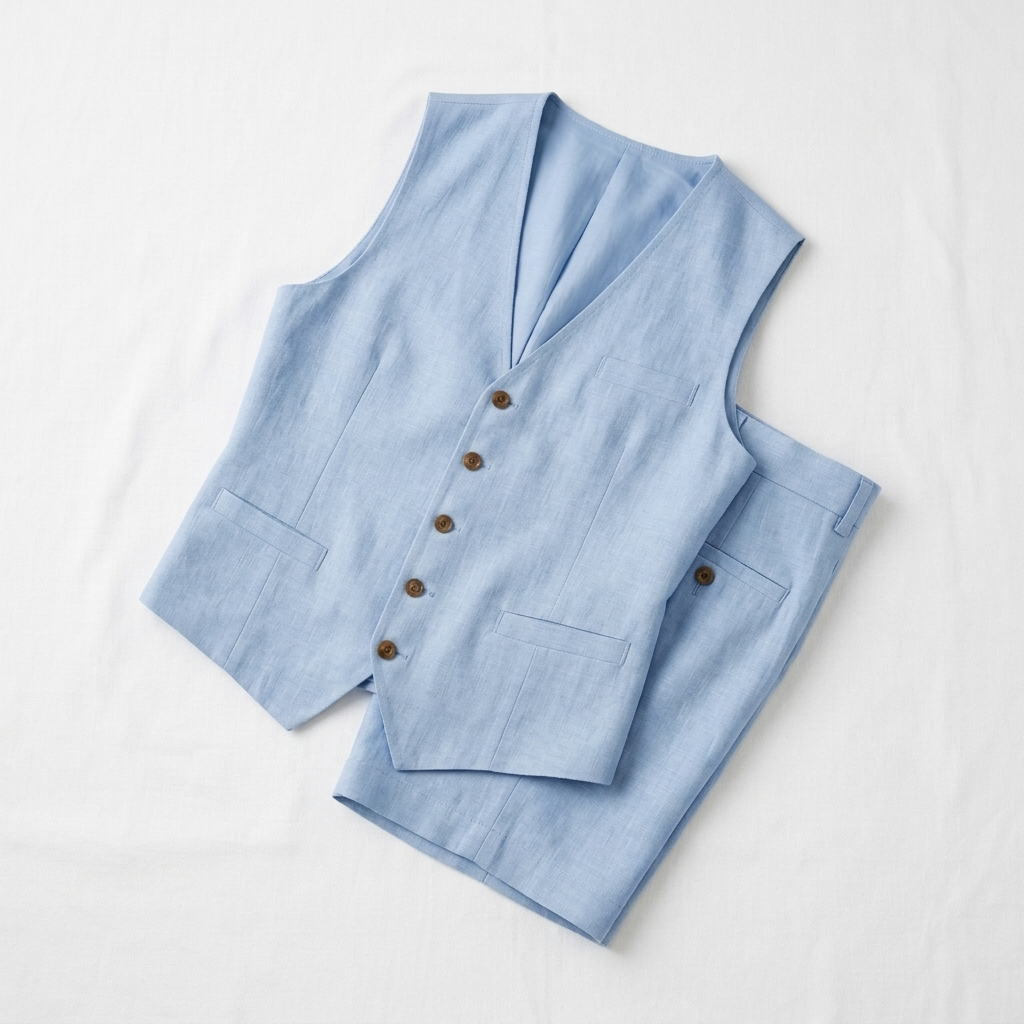 Sterling Row | Men’s Linen Waistcoat Summer Set
