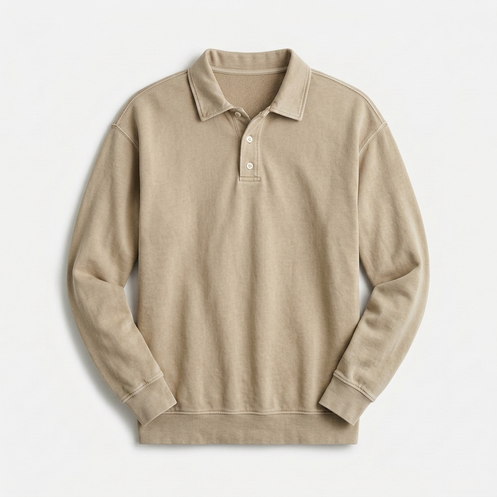 Sterling Row | Men’s Relaxed Long Sleeve Polo