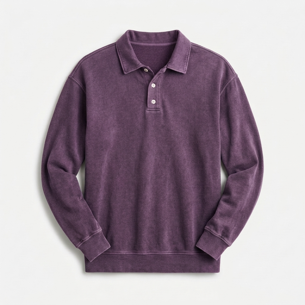 Sterling Row | Men’s Relaxed Long Sleeve Polo
