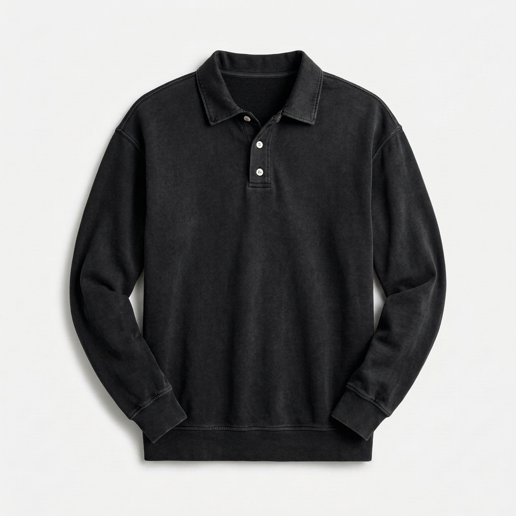 Sterling Row | Men’s Relaxed Long Sleeve Polo