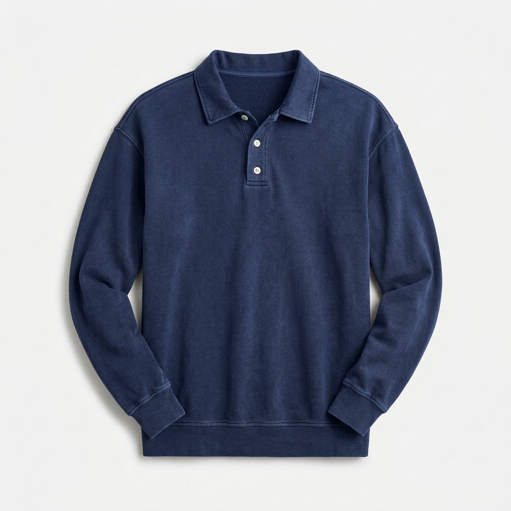Sterling Row | Men’s Relaxed Long Sleeve Polo