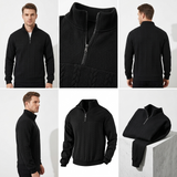 Sterling Row | Men’s Cable Knit Half-Zip Sweater