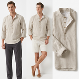 Sterling Row | Men’s Relaxed Mandarin Collar Shirt