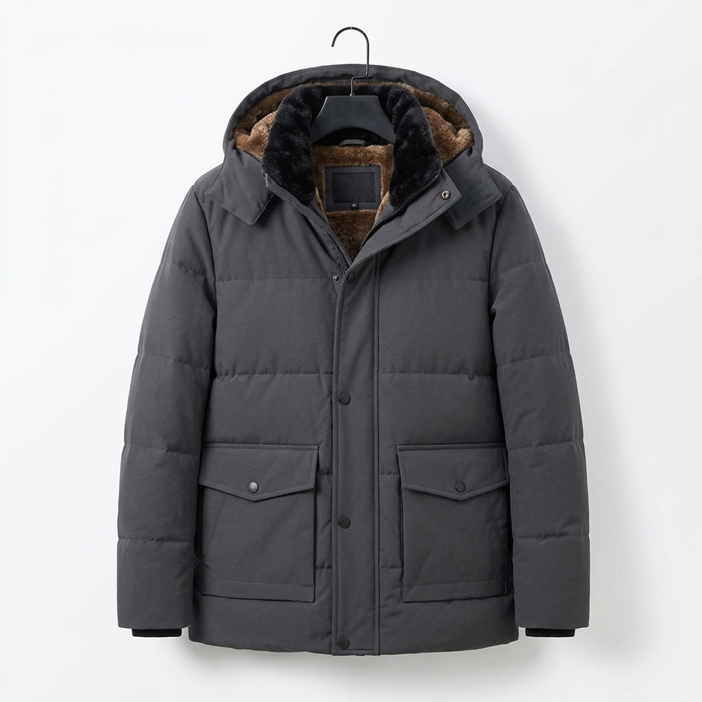 Sterling Row | Men’s Hudson Fur-Lined Winter Puffer Jacket
