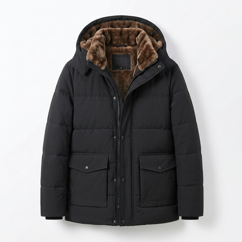 Sterling Row | Men’s Hudson Fur-Lined Winter Puffer Jacket