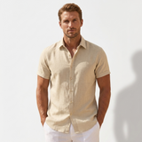 Sterling Row | Men’s Textured Cotton Linen Summer Shirt