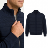 Sterling Row | Men’s Hybrid Quilted Bomber Jacket Smart Casual