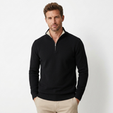 Sterling Row | Men’s Premium Half Zip Sweater Smart Casual Knit