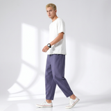 Sterling Row | Men’s Urban Cropped Cotton-Linen Pants