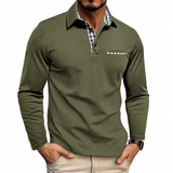 Sterling Row | Long Sleeve Summer Polo Shirt for Men Smart Casual Comfort