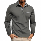 Sterling Row | Long Sleeve Summer Polo Shirt for Men Smart Casual Comfort