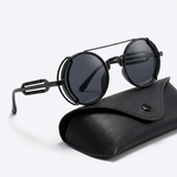 Sterling Row | Men’s Steampunk Round Sunglasses