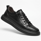 Sterling Row | Men’s Black Leather Sneakers