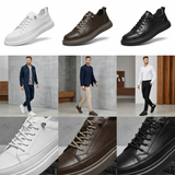 Sterling Row | Men’s Black Leather Sneakers