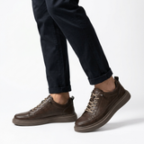 Sterling Row | Men’s Black Leather Sneakers