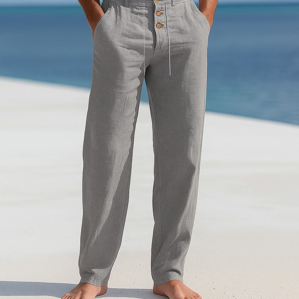 Sterling Row | Pleated Linen Trousers