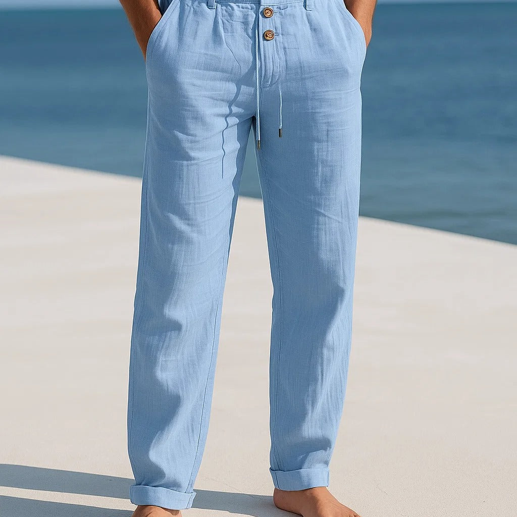 Sterling Row | Pleated Linen Trousers