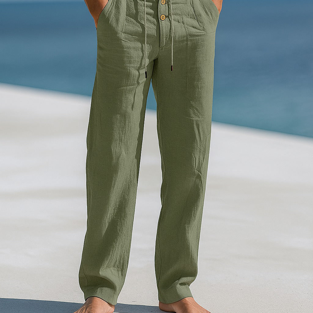 Sterling Row | Pleated Linen Trousers